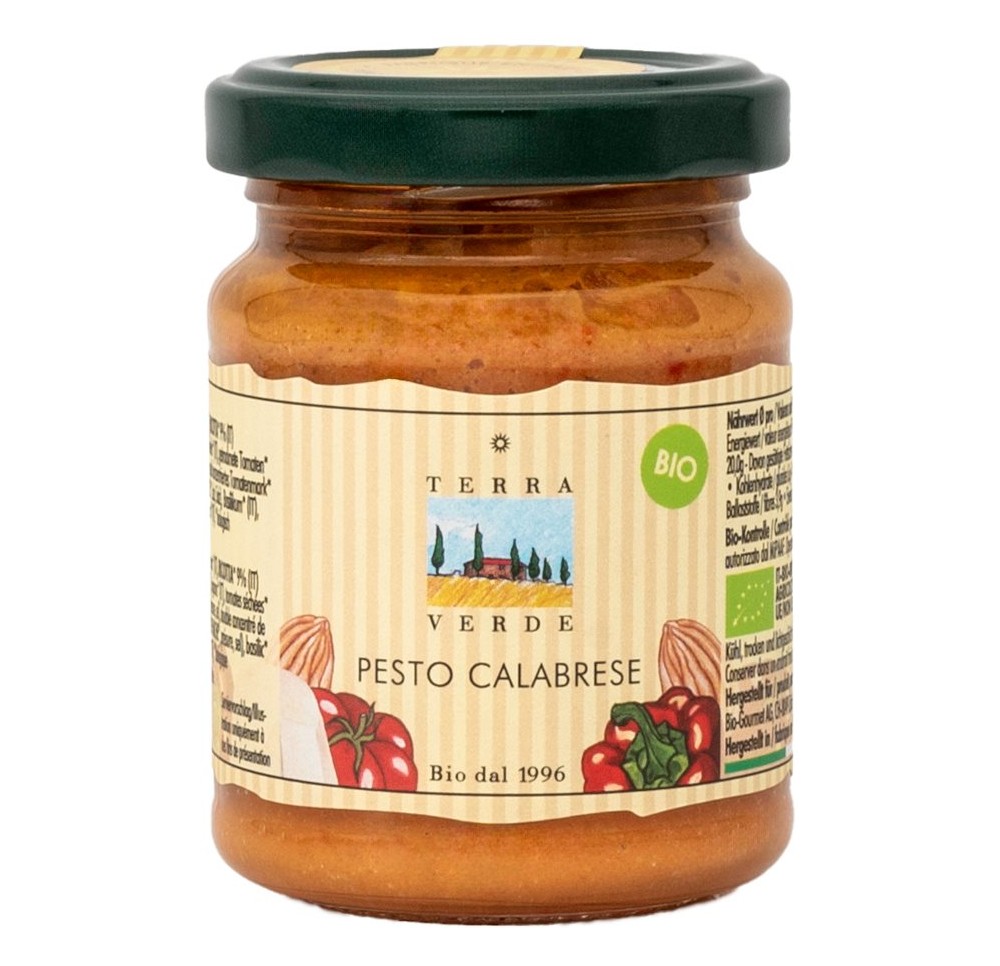 TERRA VERDE pesto calabrese verre 120 g
