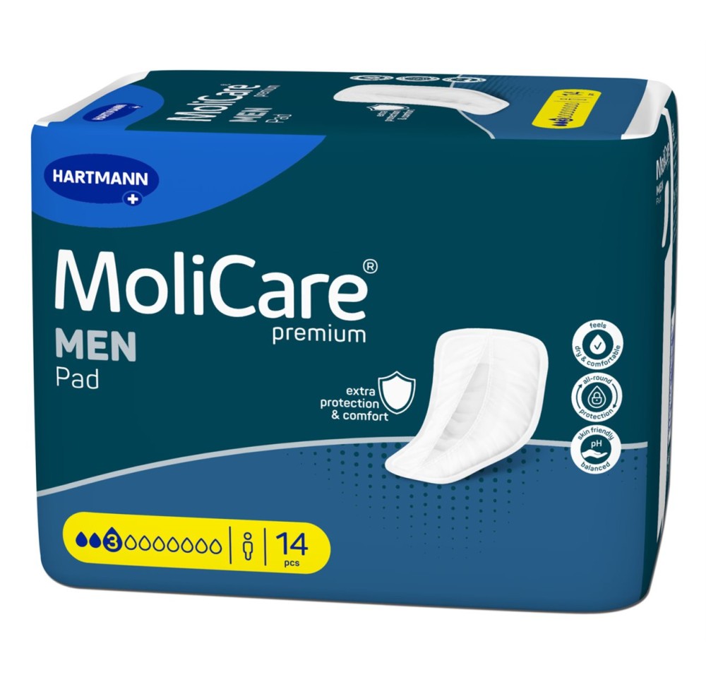 MOLICARE Premium Men Pad 3 gouttes sach 14 pce