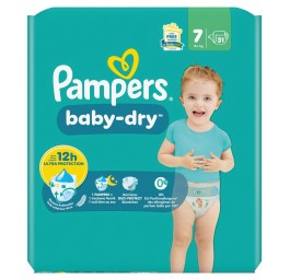 PAMPERS Baby Dry Gr7 15+kg Large éco (n) 31 pce