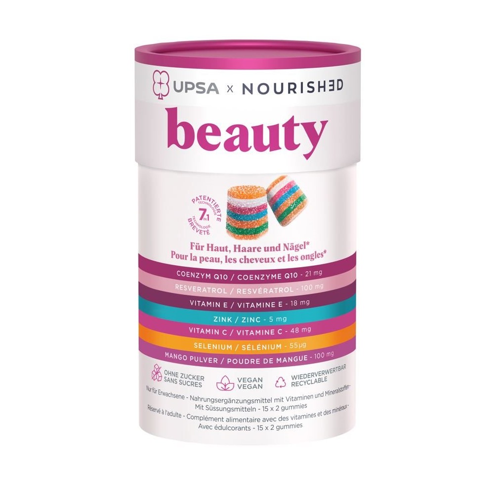 UPSA X NOURISHED Beauty gummies box 30 pce