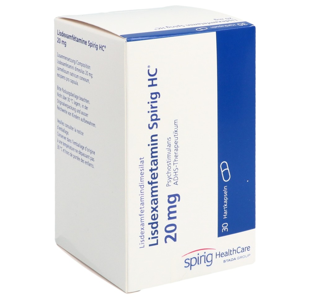 LISDEXAMFETAMINE Spirig HC caps 20 mg bte 30 pce