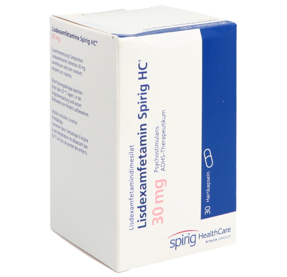 LISDEXAMFETAMINE Spirig HC caps 30 mg bte 30 pce
