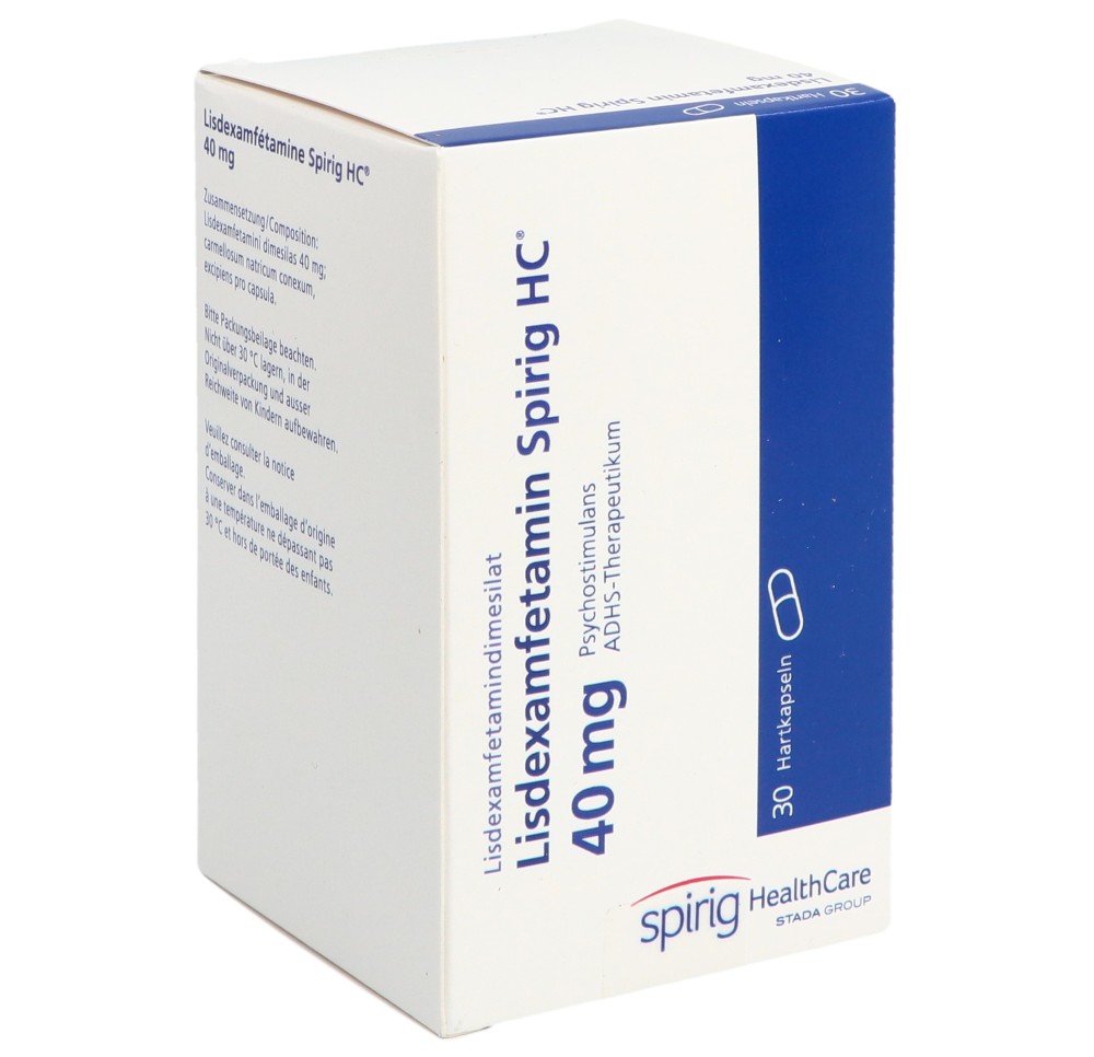 LISDEXAMFETAMINE Spirig HC caps 40 mg bte 30 pce