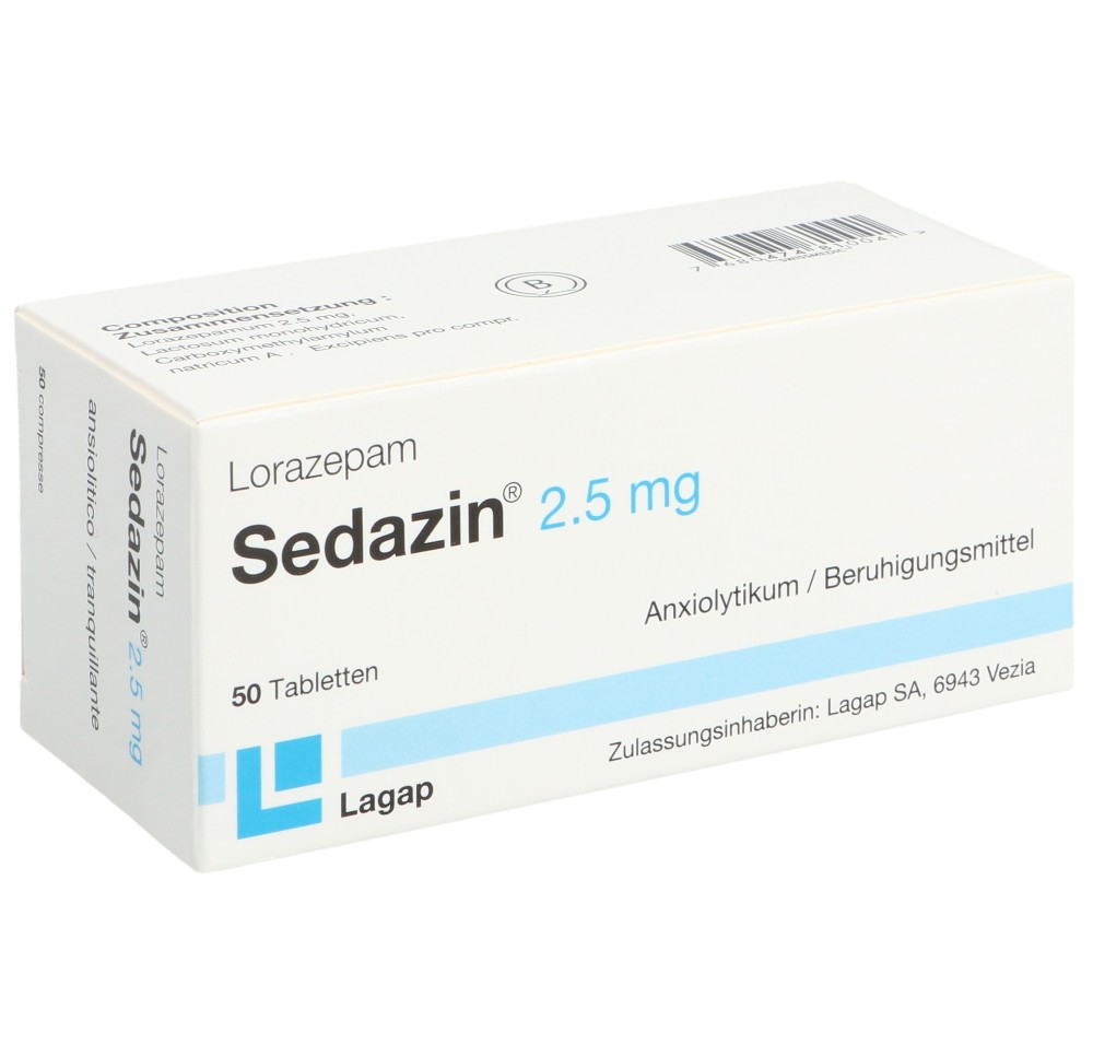 SEDAZIN cpr 2.5 mg 50 pce