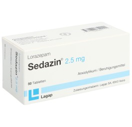 SEDAZIN cpr 2.5 mg 50 pce