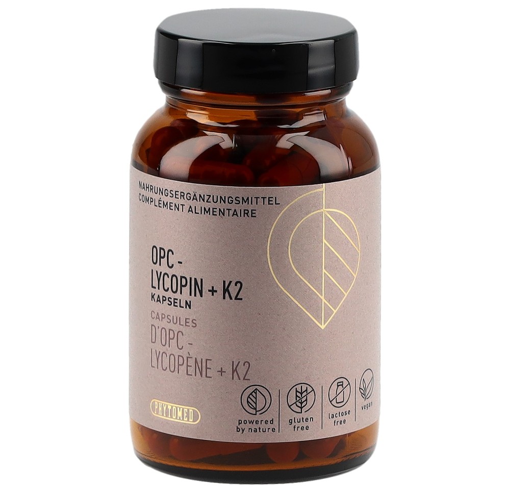PHYTOMED OPC lycopène + K2 caps verre 100 pce