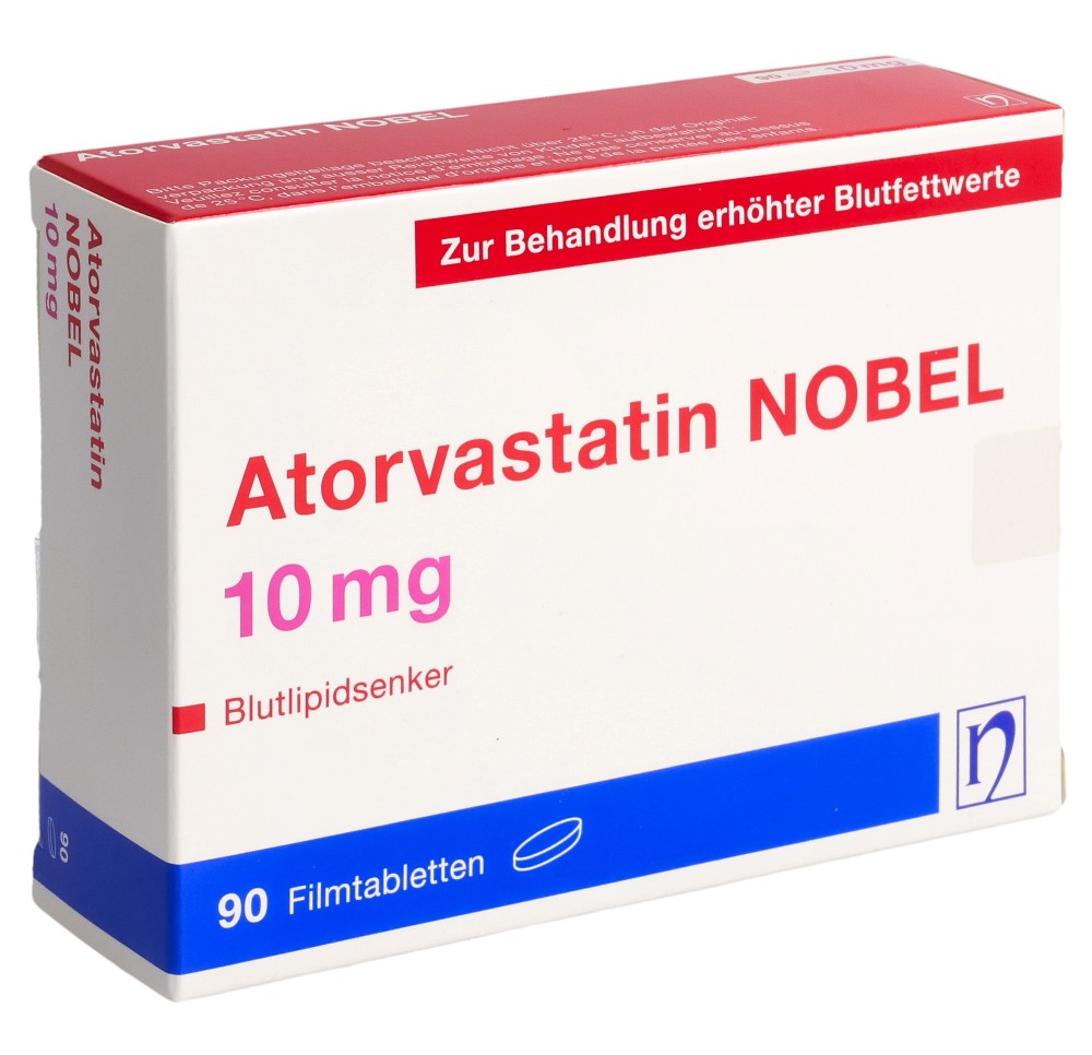 ATORVASTATIN NOBEL cpr pell 10 mg 90 pce