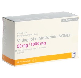 VILDAGLIPTIN Metformin NOBEL 50/1000 mg 60 pce