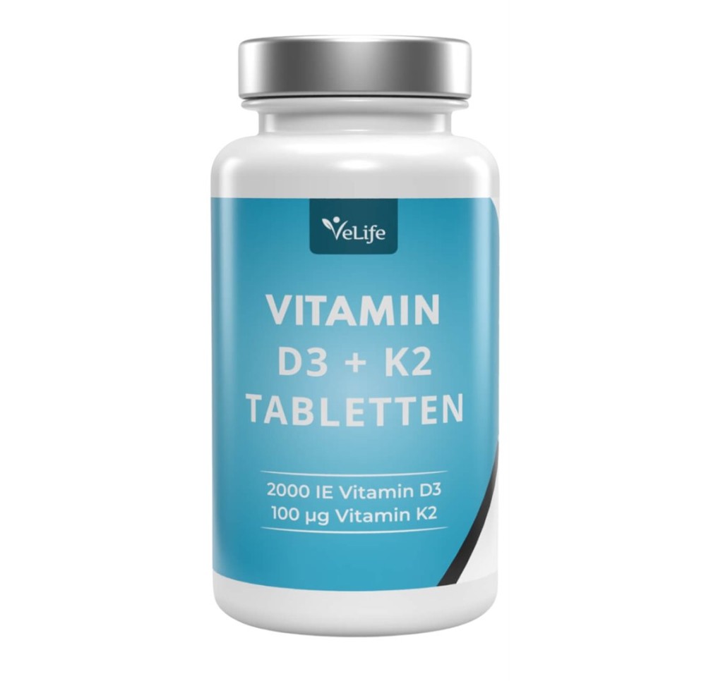 VELIFE Vitamine D3 + K2 cpr sécables bte 120 pce