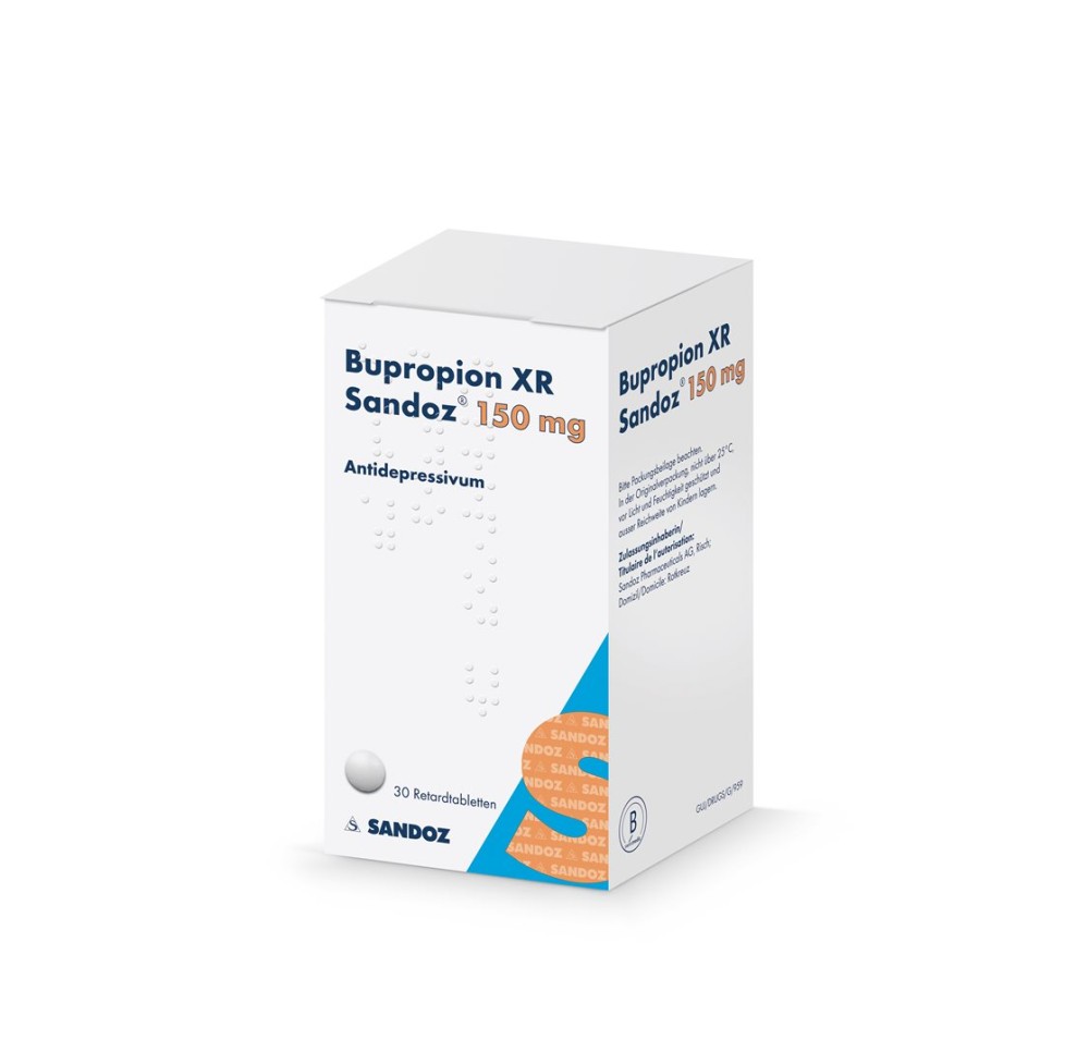 BUPROPION XR Sandoz cpr ret 150 mg bte 30 pce