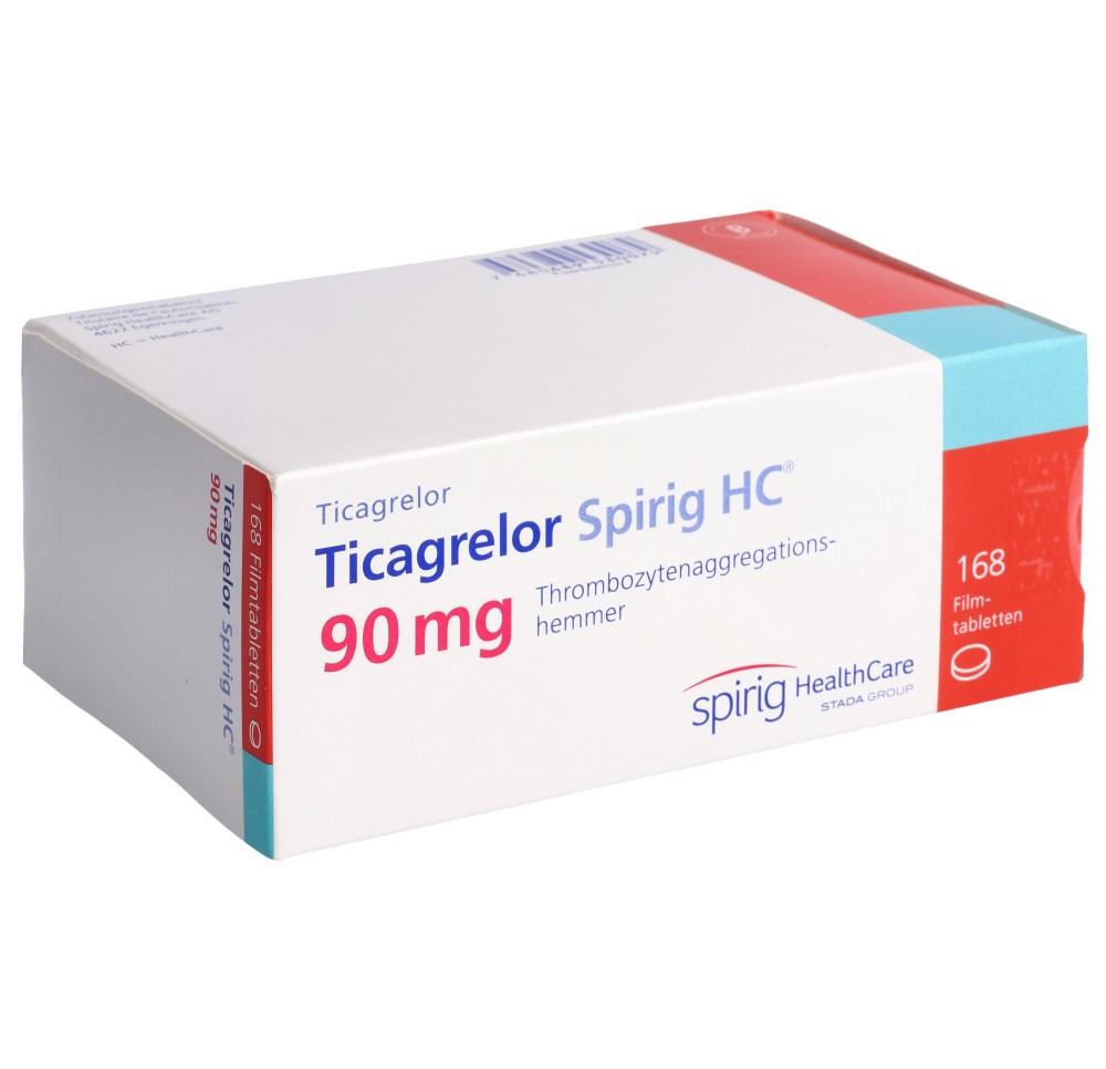 TICAGRELOR Spirig HC cpr pell 90 mg 168 pce