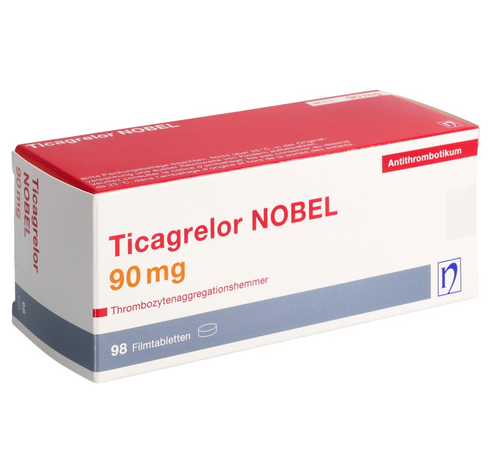 TICAGRELOR NOBEL cpr pell 90 mg 98 pce