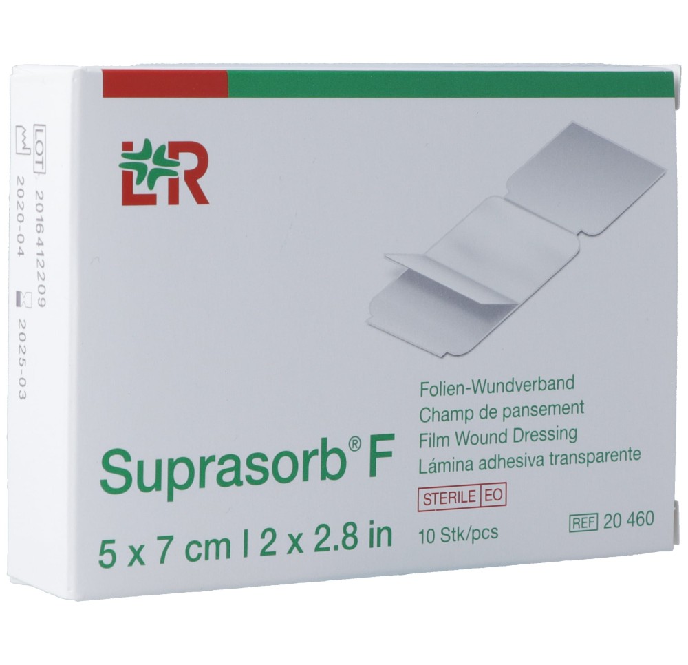 SUPRASORB F pansement film 7x5cm st 10 pce