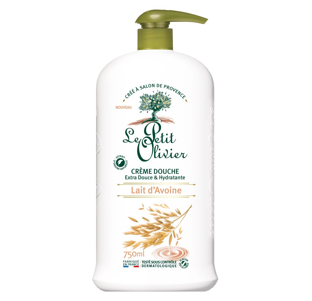 LE PETIT OLIVIER crème douche lait avoine 750 ml