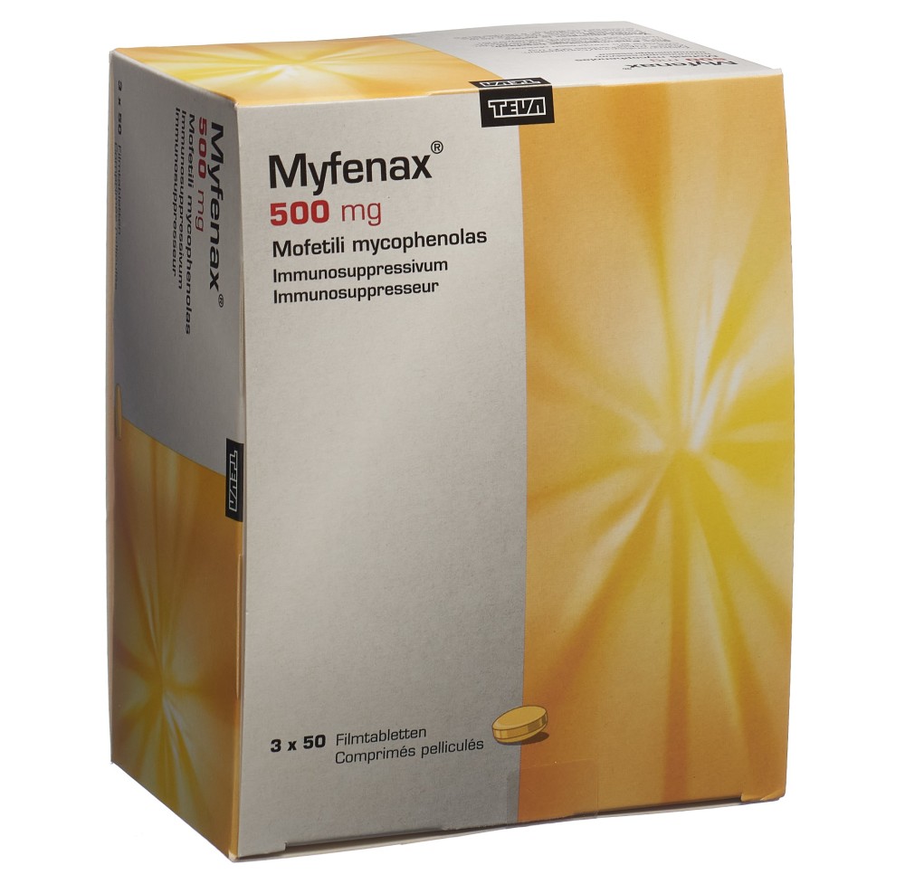 MYFENAX cpr pell 500 mg 3 x 50 pce