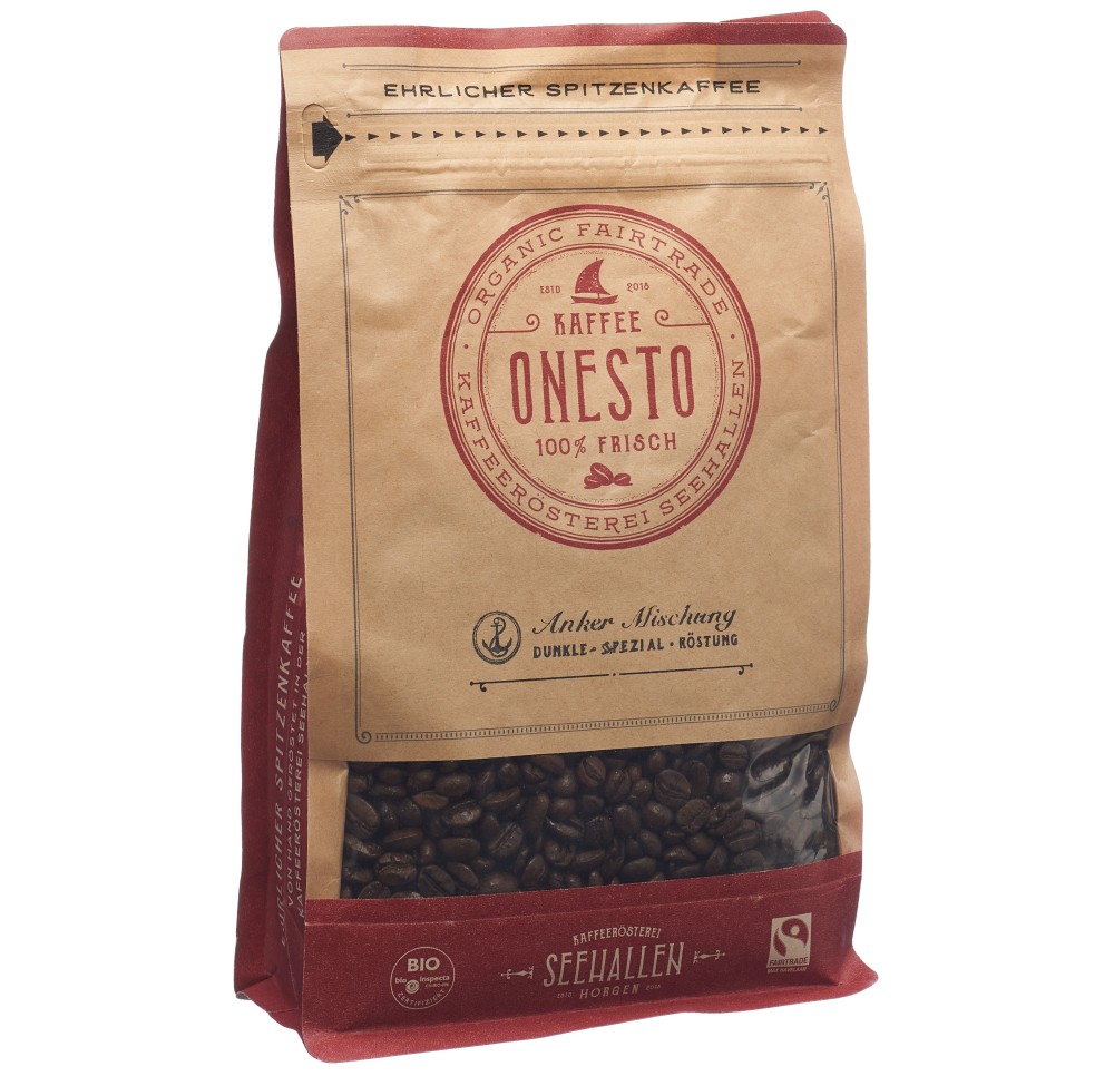 ONESTO café en grains mélange anker sach 500 g