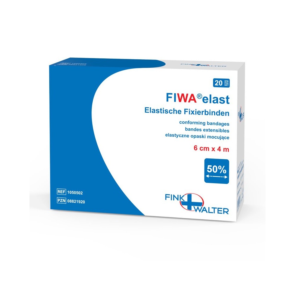 FIWA elast pansem fixation 6cmx4m rouleau 20 pce
