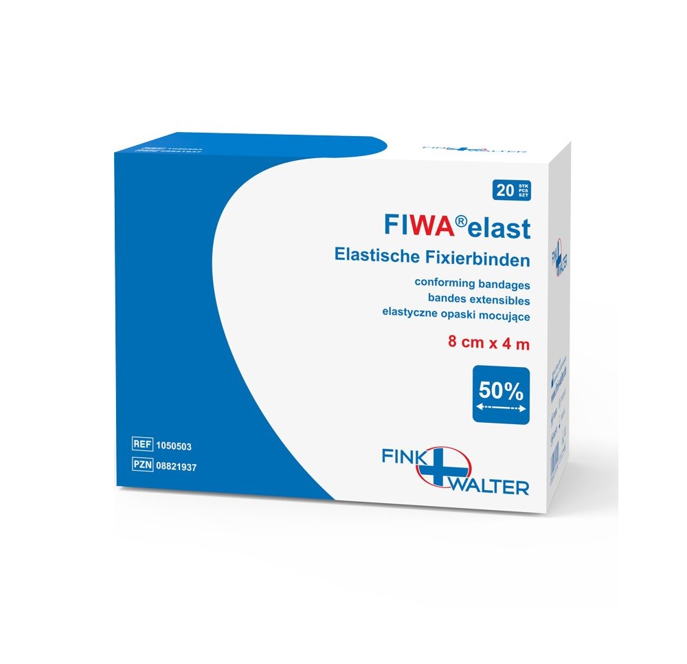 FIWA elast pansem fixation 8cmx4m rouleau 20 pce