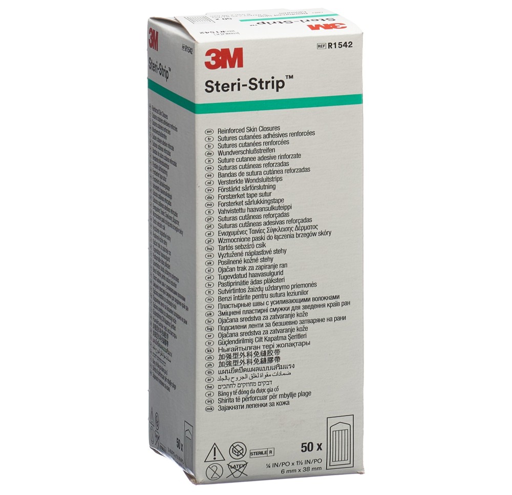 3M STERI STRIP 6x38mm blanc renfor (nv) 50 x 6 pce