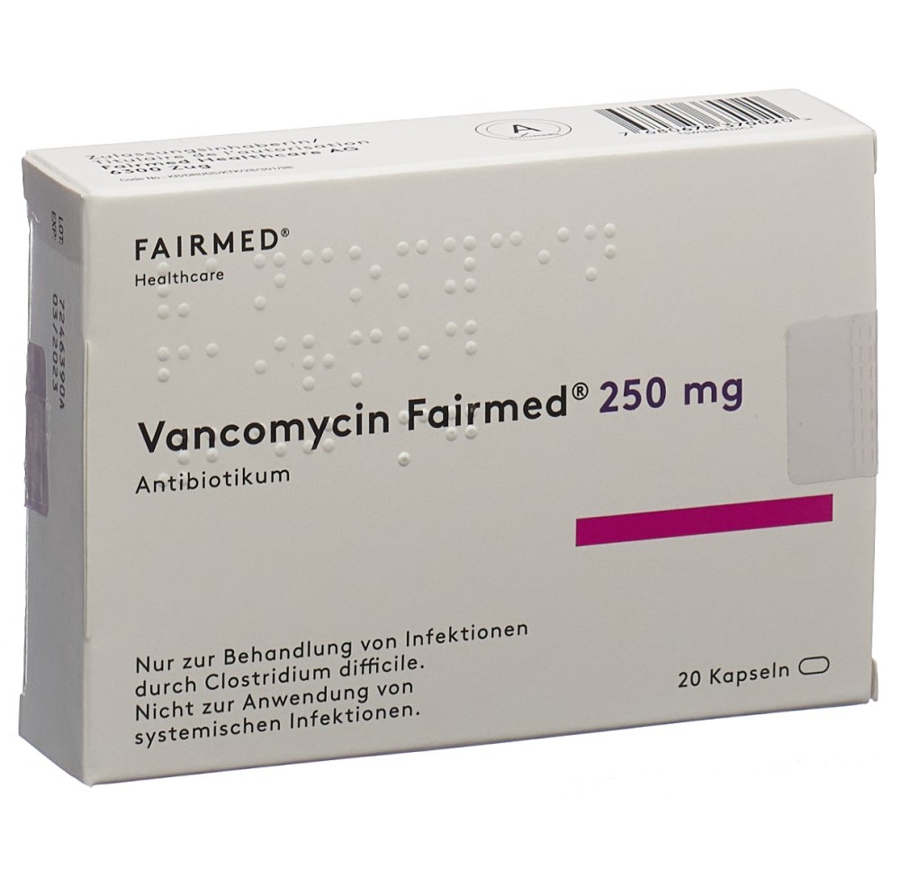 VANCOMYCIN Fairmed caps 250 mg 20 pce
