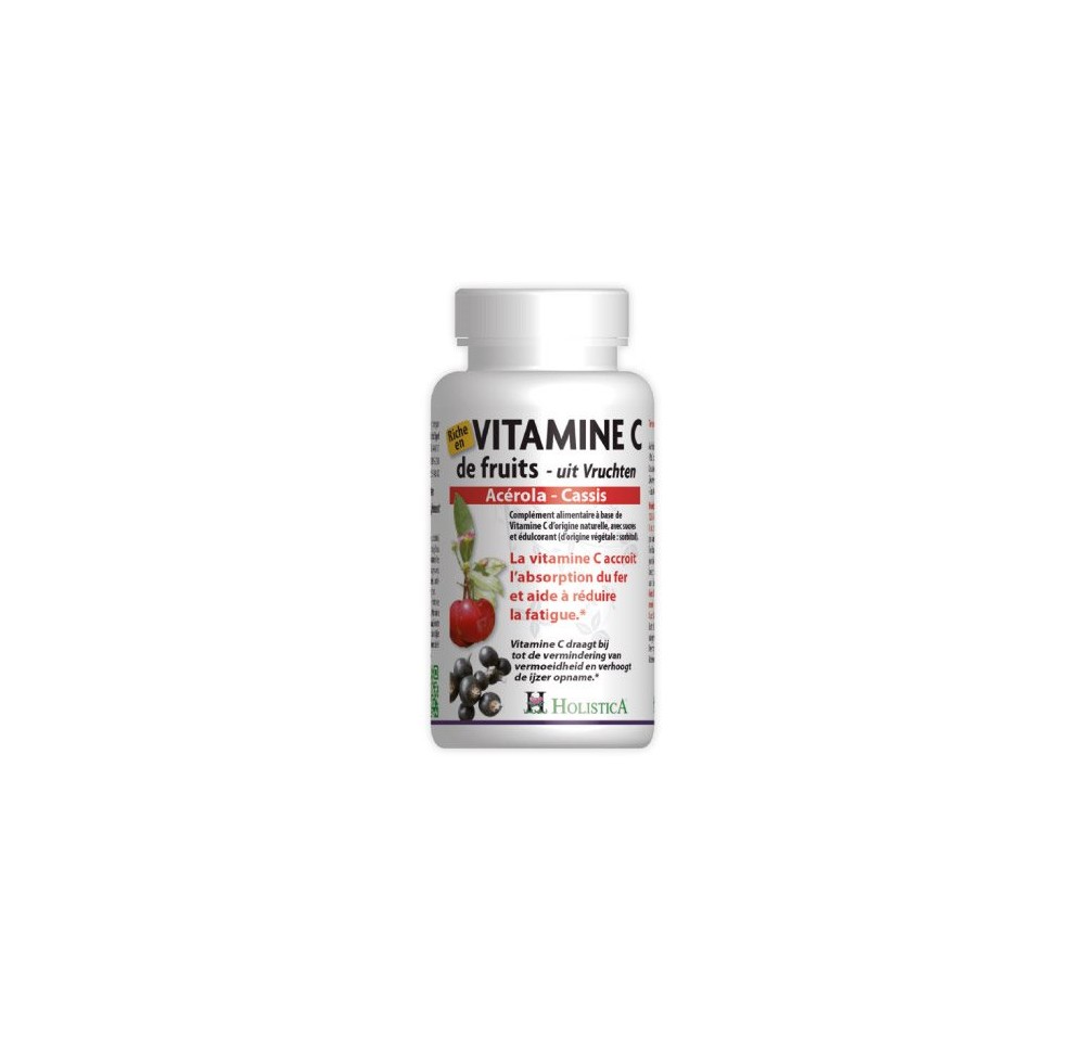 HOLISTICA vitamine c acerola cassis cpr 60 pce
