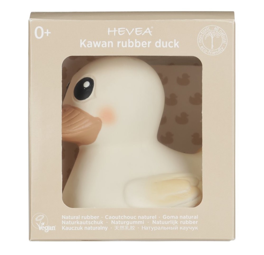 HEVEA Jouet de bain Canard caout nat mini
