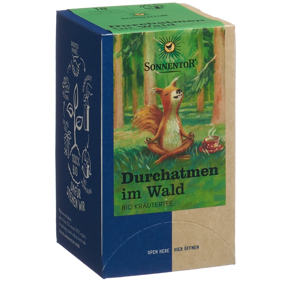 SONNENTOR Durchatmen im Wald Tee BIO sach 18 pce