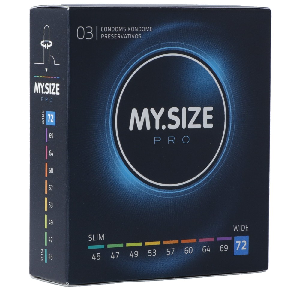MY SIZE PRO préservatif 72mm 3 pce