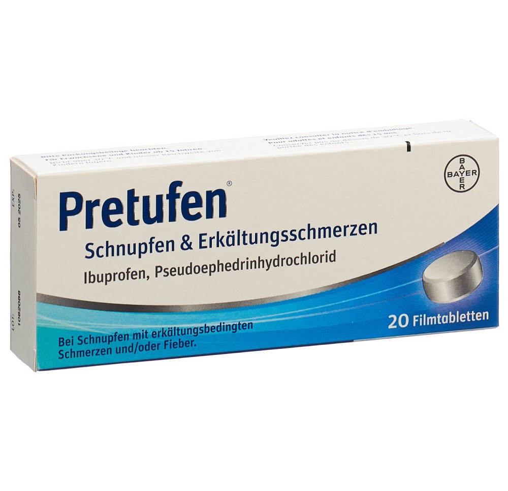 PRETUFEN rhume&douleurs liés refroidiss 20 pce