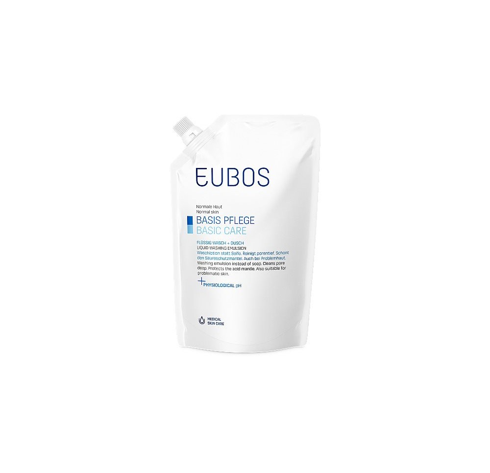 EUBOS savon liquide non parf bleu refill 400 ml