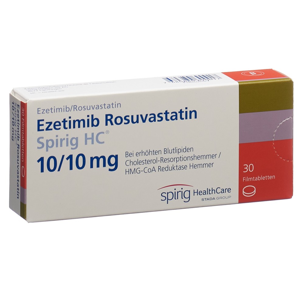 EZETIMIBE ROSUV Spirig HC cpr pell 10/10mg 30 pce
