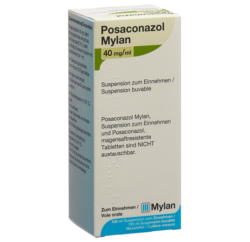 POSACONAZOL Mylan susp 40 mg/ml buvable 105 ml