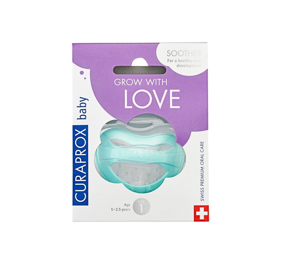 CURAPROX baby sucette Gr1 turquoise
