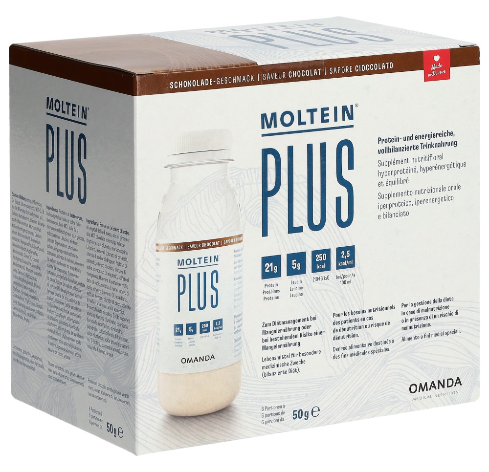 MOLTEIN PLUS 2.5 chocolat 6 fl 50 g