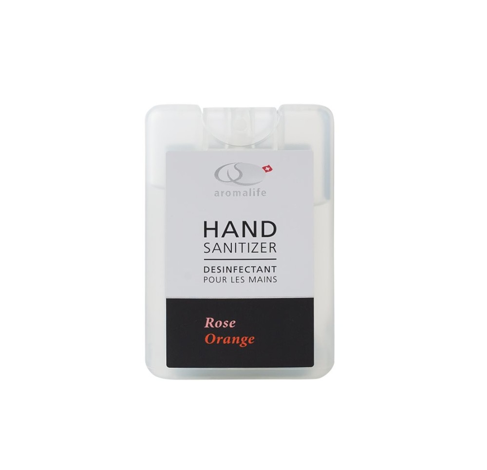 AROMALIFE desinfectant mains rose orange spr 18 ml