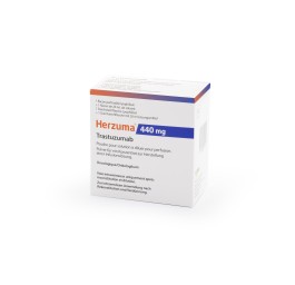 HERZUMA subst sèche 440 mg c solv flac