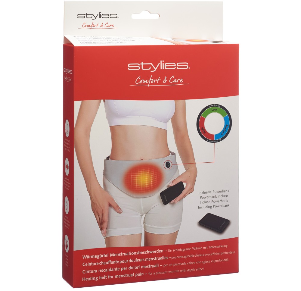 STYLIES Ceinture chauffante douleurs menstruelles