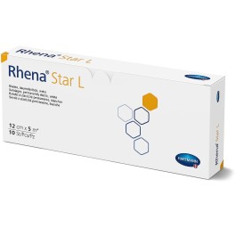 RHENA Star L bande élastique 12cmx5m blanc 10 pce