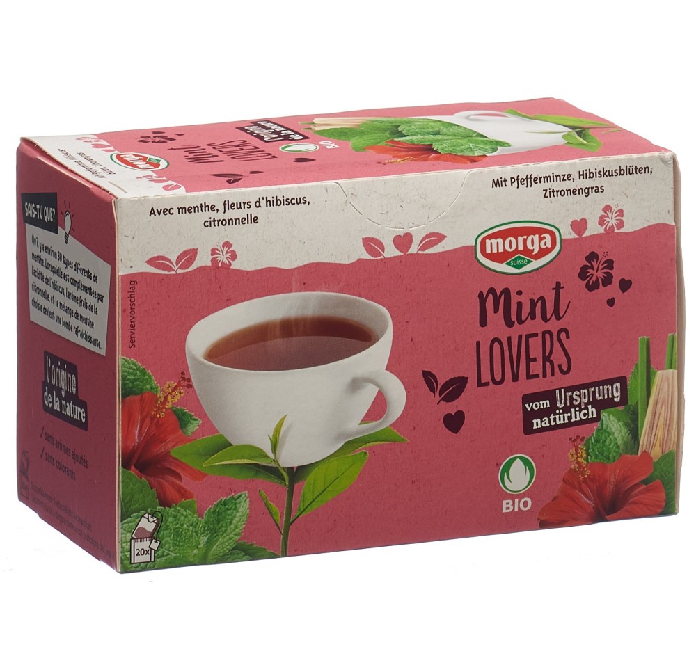 MORGA thé Mint Lovers a/p bio bourgeon sach 20 pce