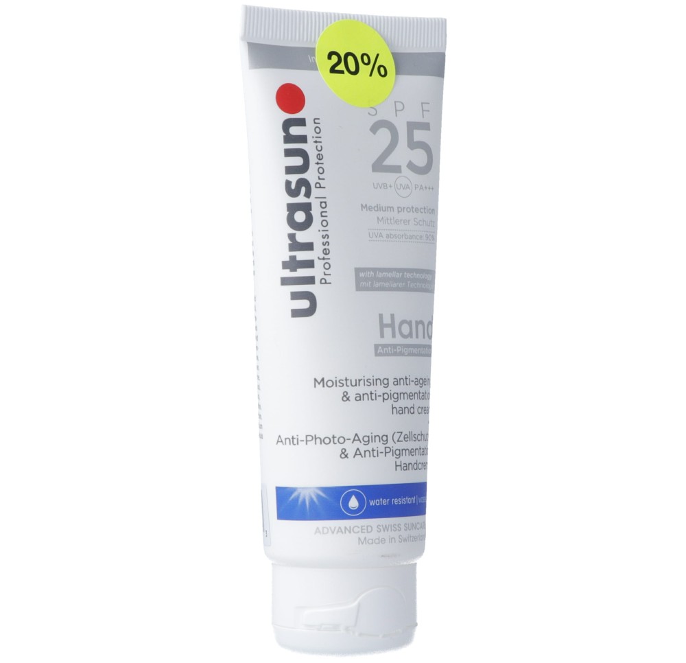 ULTRASUN Anti-Pig Hand Cream SPF25 AKTION tb 75 ml