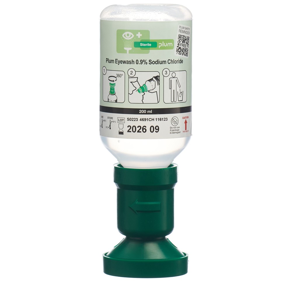 PLUM rince-oeil solution NaCl 0.9 % 200 ml