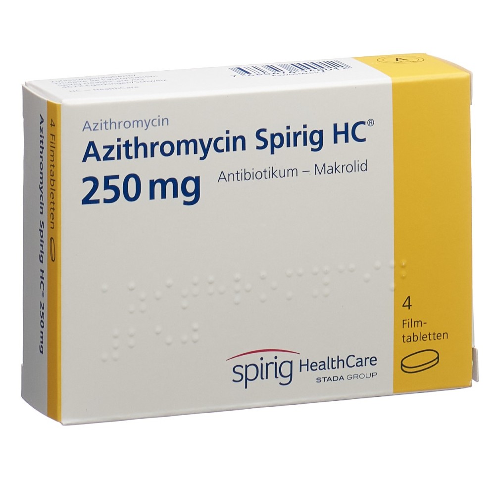 AZITHROMYCINE Spirig HC 250 mg 4 pce
