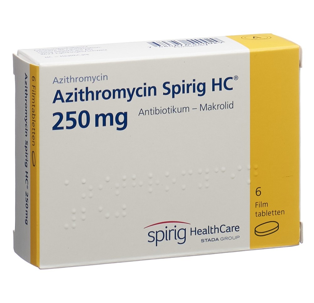 AZITHROMYCINE Spirig HC 250 mg 6 pce