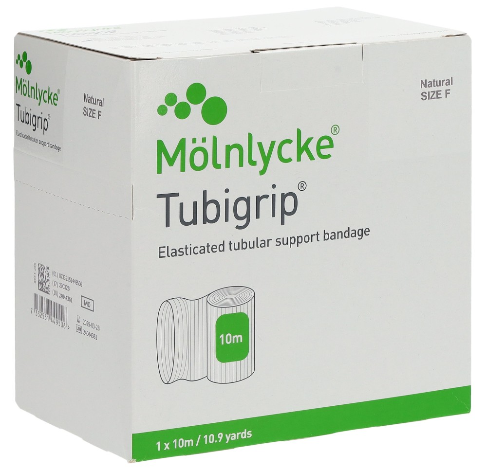 TUBIGRIP bandage tubulaire F 10mx10cm nature