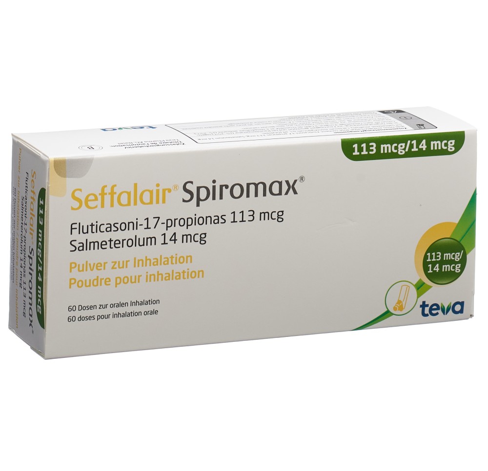 SEFFALAIR SPIROMAX pdr inh 113/14 mcg 60 dos