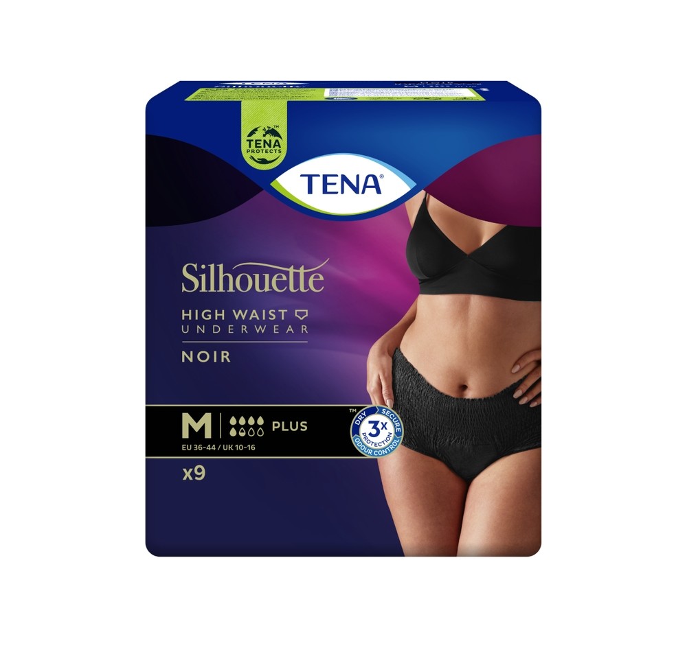 TENA Silhouette Plus M noir 9 pce