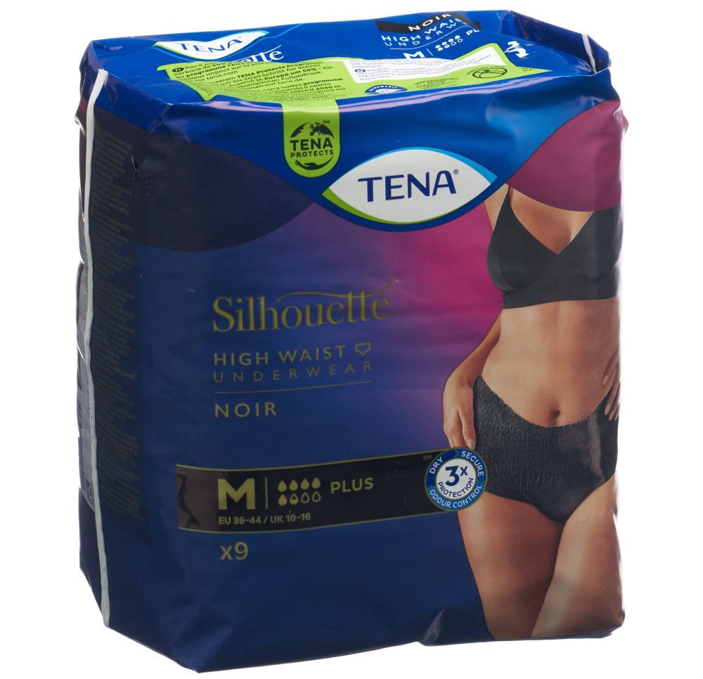 TENA Silhouette Plus M noir 4 x 9 pce