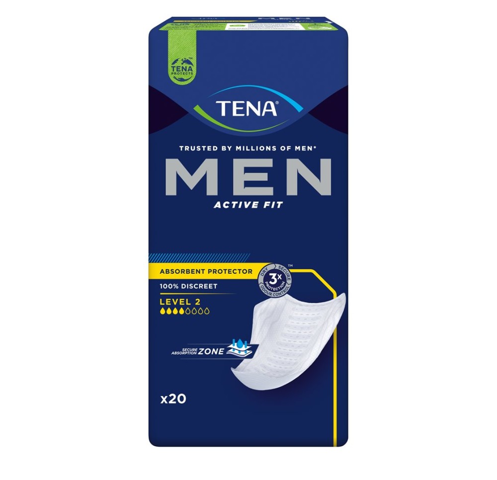TENA Men level 2 carton 6 x 20 pce