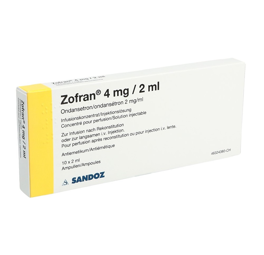 ZOFRAN conc perf 4 mg/2ml 10 amp 2 ml