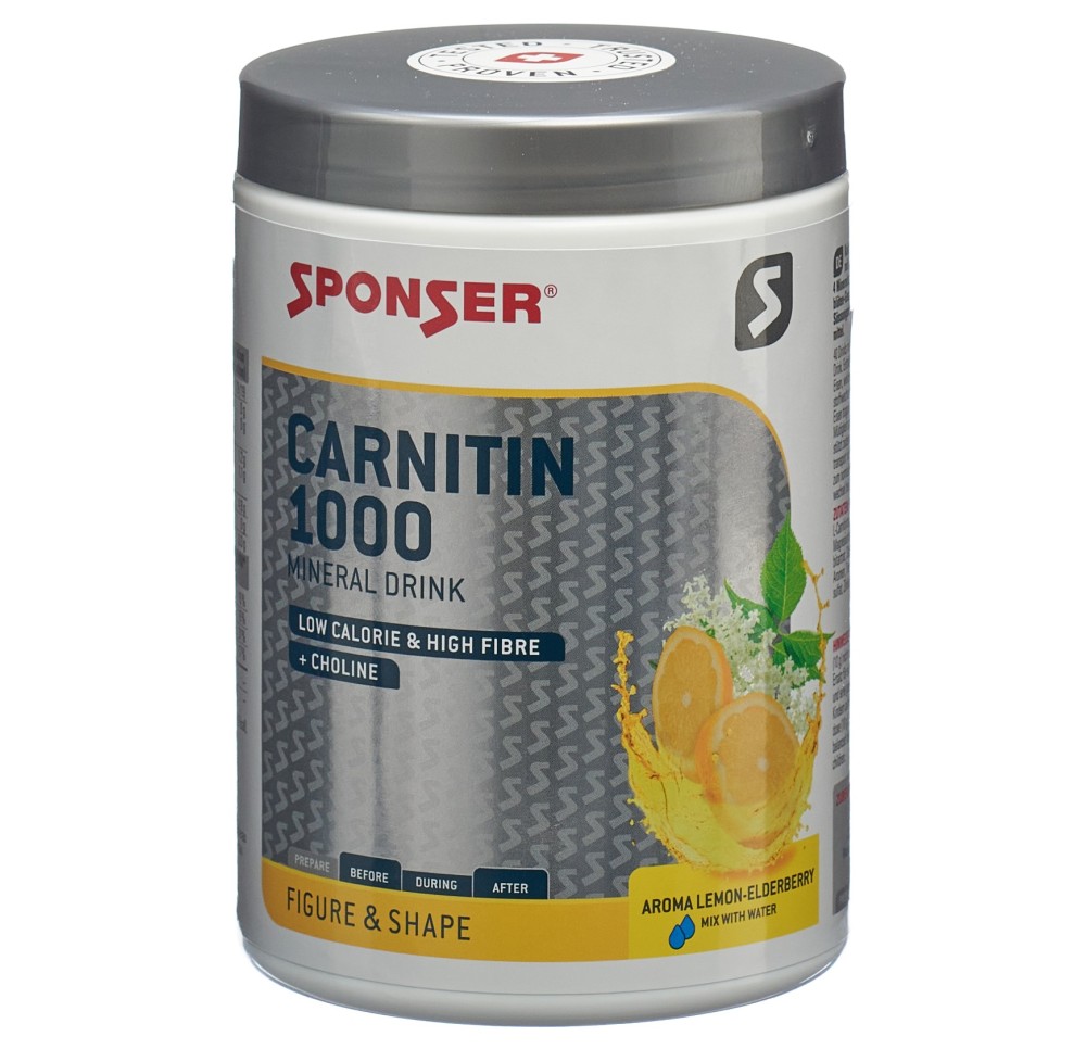 SPONSER Carnitin 1000 pdr Lemon-Elderberry 400 g